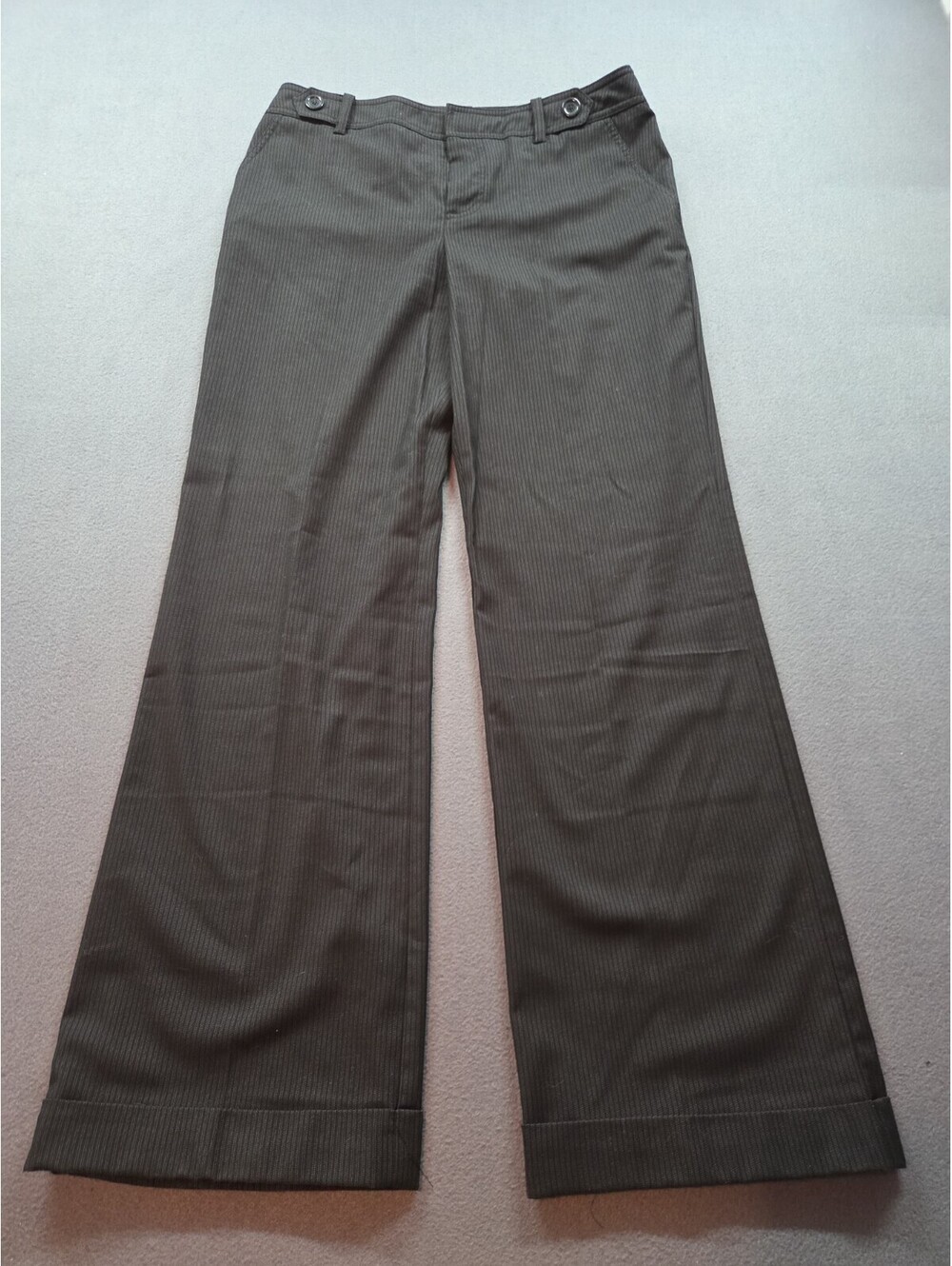 women's blackpinstripe wide-leg dress pants by Merona size 8